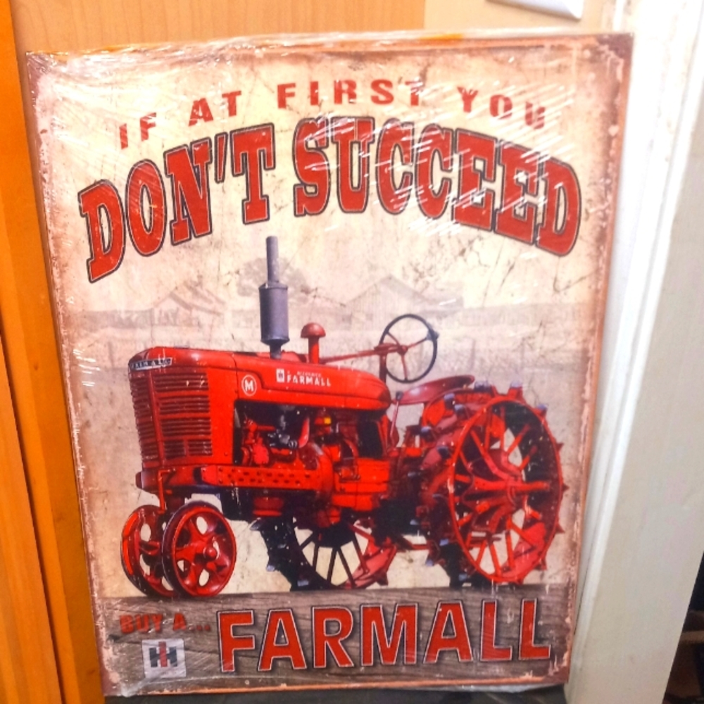 Farmall Farm Metal Sign
